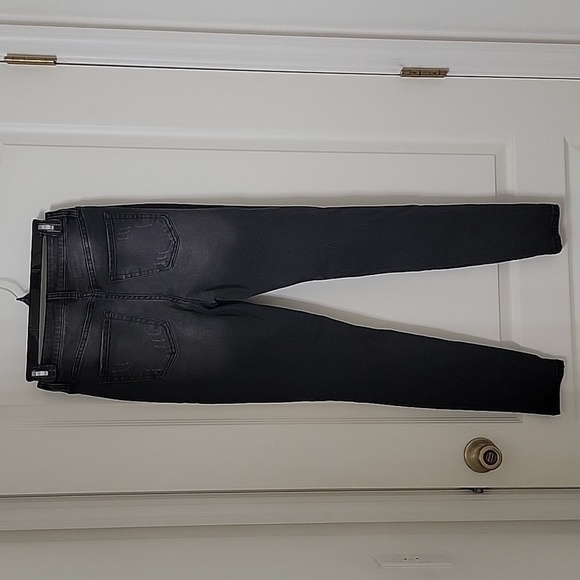 Forever 21 Size 26 Washed Black Distressed Skinny High Rise Jeans - Picture 13 of 14